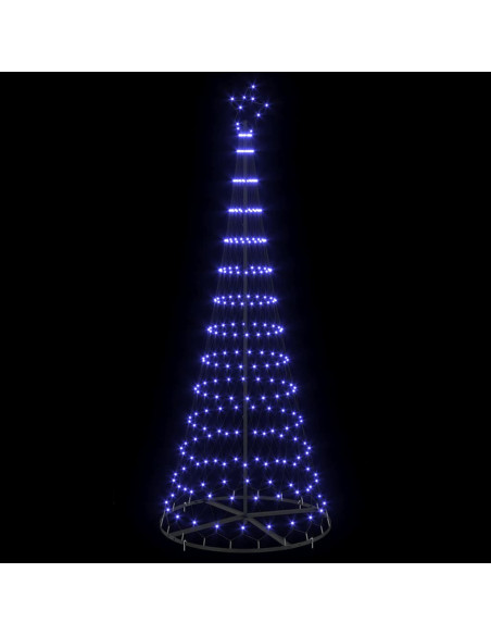 Albero di Natale LED Blu 138.5 x 138.5 x 399 cm Metallo