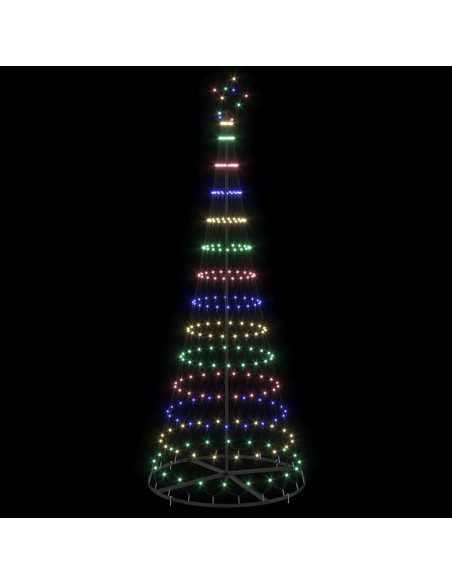 Albero di Natale LED Multicolore 138.5 x 138.5 x 399 cm Metallo