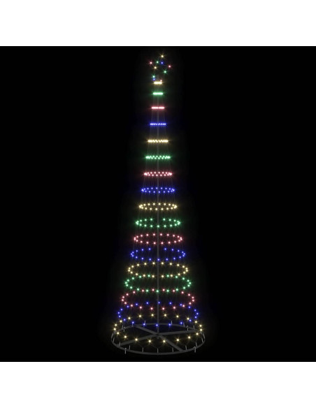 Albero di Natale LED Multicolore 138.5 x 138.5 x 399 cm Metallo