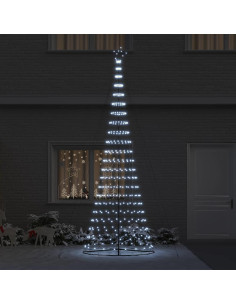 Albero di Natale LED con 455 LED Bianco freddo 399 cm Metallo