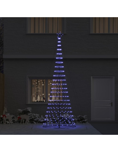 Albero di Natale LED Blu 138.5 x 138.5 x 399 cm Metallo