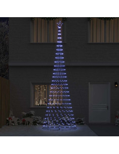 Albero di Natale LED Blu 138.5 x 138.5 x 399 cm Metallo