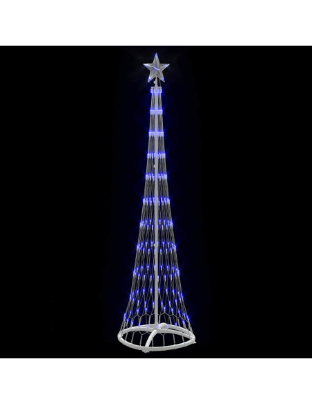 Albero di Natale LED Blu 138.5 x 138.5 x 399 cm Metallo
