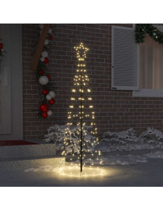 Albero di Natale LED con picchetti per il terreno Bianco caldo