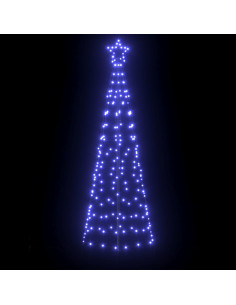Albero di Natale LED con 390 LED Blu 250 cm Ferro