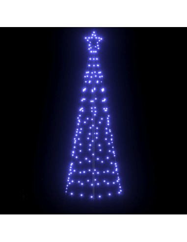 Albero di Natale LED con picchetti per il terreno Blu 250 cm
