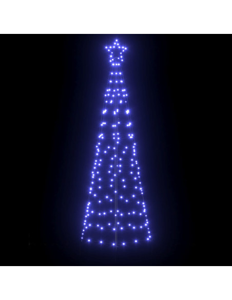 Albero di Natale LED con picchetti per il terreno Blu 250 cm