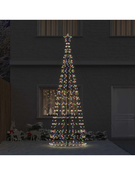 Albero di Natale LED con 800 LED Multicolore 400 cm Ferro