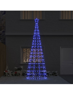 Albero di Natale LED con picchetti per il terreno Blu 400 cm