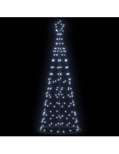 Albero di Natale LED con 390 LED Bianco freddo 250 cm Ferro