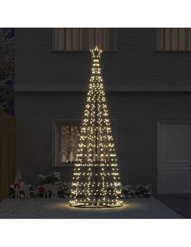 Albero di Natale LED EKENAS 400 cm 800 LED Bianco caldo Acciaio