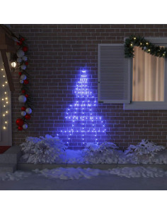 Albero di Natale LED con 112 LED Blu 511 cm Metallo