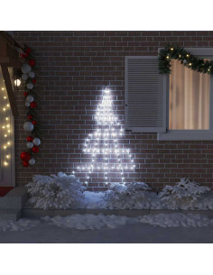 Albero di Natale LED con 112 LED Bianco freddo 511 cm Metallo