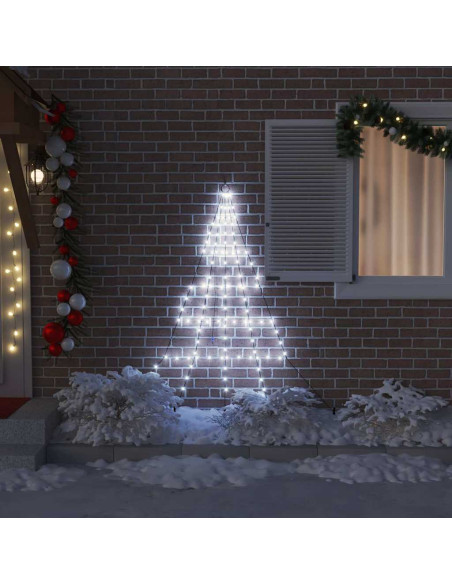 Albero di Natale LED con 112 LED Bianco freddo 511 cm Metallo
