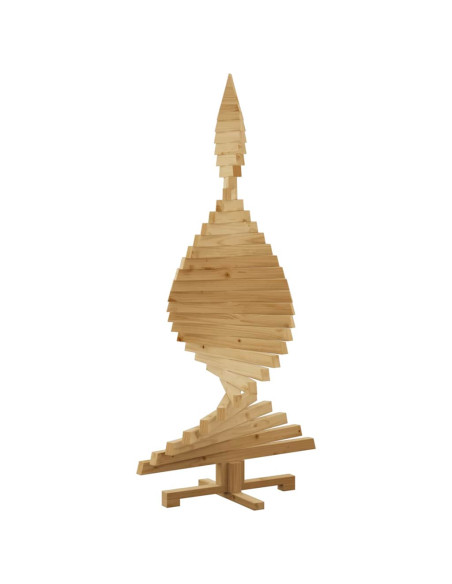Alberi di Natale Marrone 150 cm Legno di pino massello