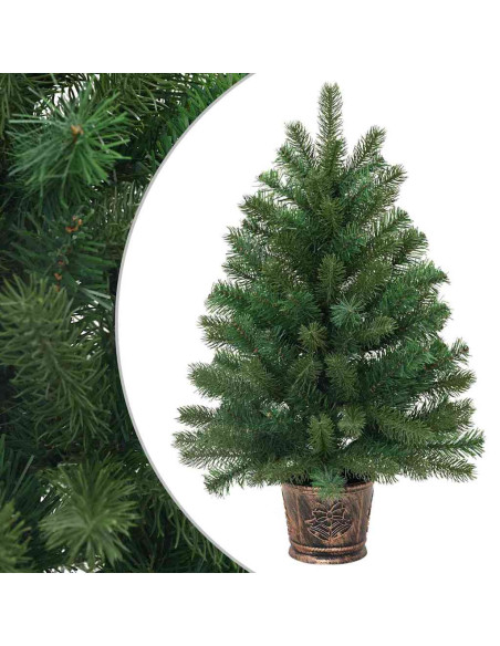Albero di Natale artificiale Verde 75 cm PVC, PE e acciaio