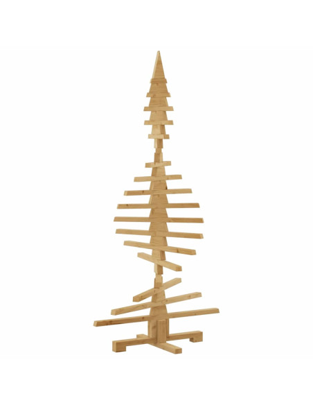 Albero di Natale in legno Marrone 150 cm Legno di pino massello