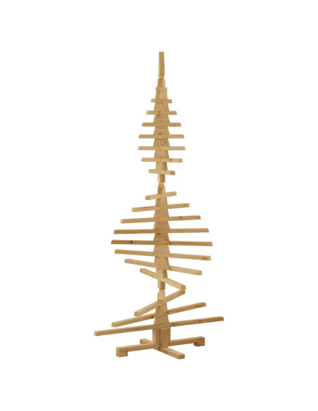 Albero di Natale in legno Marrone 180 cm Legno di pino massello