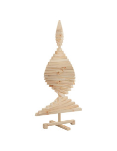 Alberi di Natale Naturale 120 cm Legno di pino massello