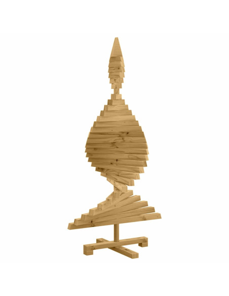 Alberi di Natale Marrone 120 cm Legno di pino massello
