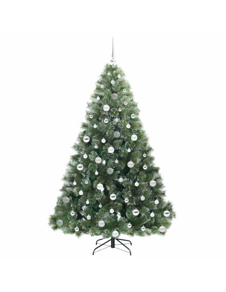 Albero di Natale artificiale con 300 LED Verde 180 cm PE e PVC