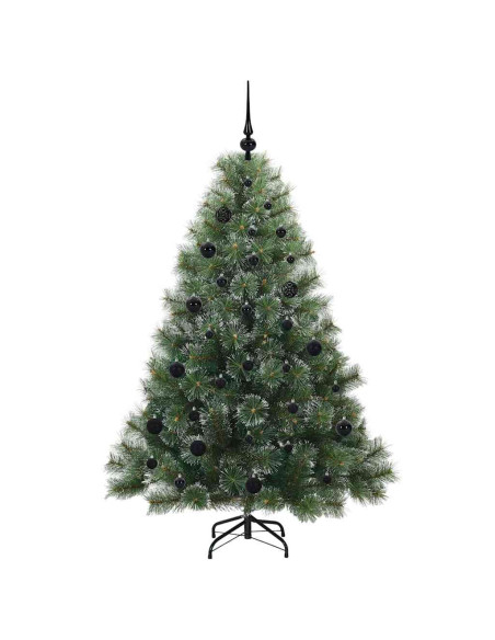 Albero di Natale artificiale con 150 LED Verde 150 cm PE e PVC
