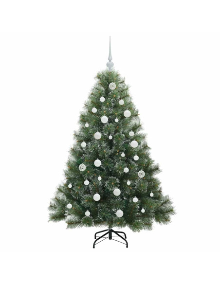 Albero di Natale artificiale con 150 LED Verde 150 cm PE e PVC