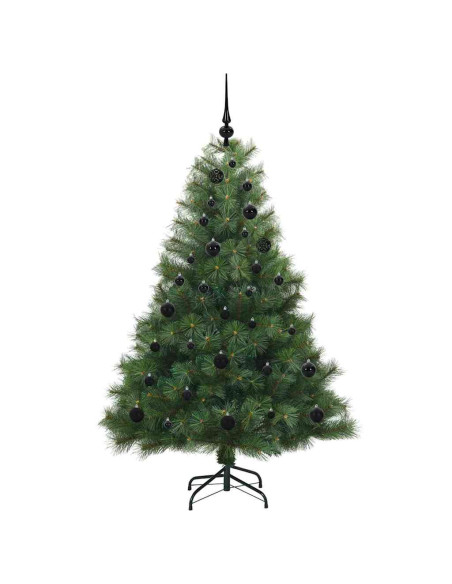 Albero di Natale artificiale con 150 LED Verde 150 cm PE e PVC