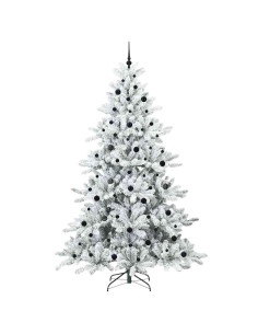 Albero di Natale Artificiale con Rami Pieghevoli Bianco 240 cm