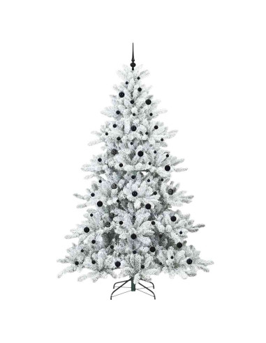 Albero di Natale Artificiale con Rami Pieghevoli Bianco 240 cm