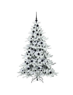 Albero di Natale Artificiale con Rami Pieghevoli 180cm PVC