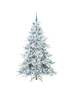 Albero di Natale Artificiale con Rami Pieghevoli 180 cm PVC