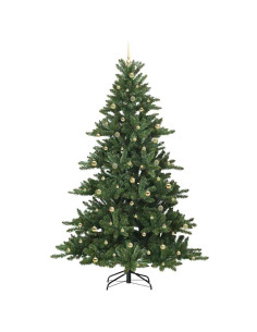 Albero di Natale Artificiale con Rami Pieghevoli Verde 240 cm