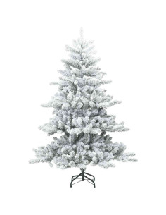 Albero di Natale Artificiale con Rami Pieghevoli Bianco 150 cm