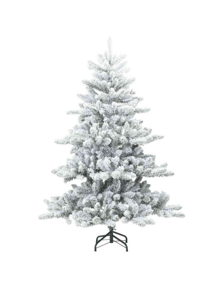 Albero di Natale Artificiale con Rami Pieghevoli Bianco 150 cm