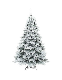 Albero di Natale artificiale con 300 LED Bianco 240 cm PE e PVC