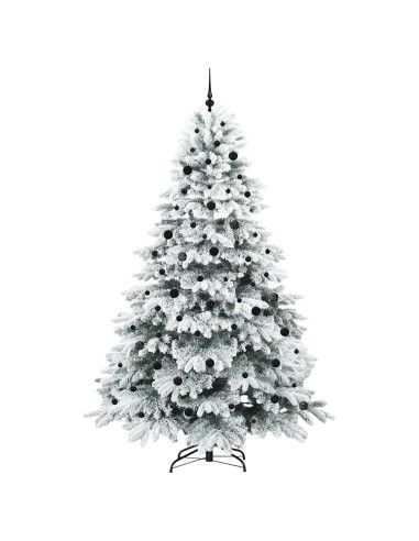 Albero di Natale artificiale con 300 LED Bianco 240 cm PE e PVC