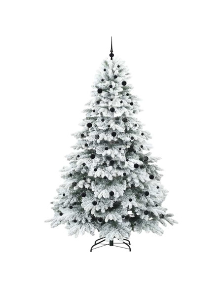 Albero di Natale artificiale con 300 LED Bianco 240 cm PE e PVC