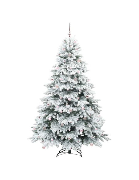 Albero di Natale artificiale con 300 LED Bianco 240 cm PE e PVC