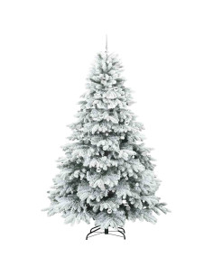 Albero di Natale artificiale con 300 LED Bianco 240 cm PE e PVC
