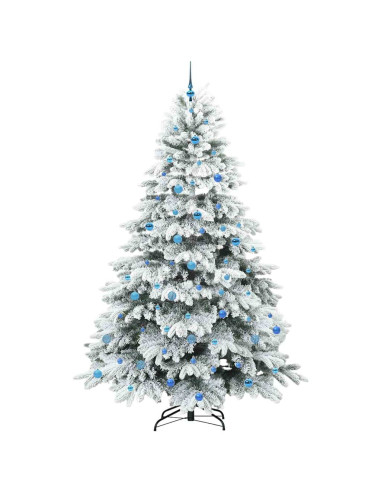 Albero di Natale artificiale con 300 LED Bianco 240 cm PE e PVC
