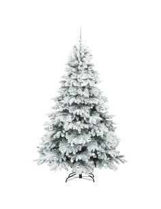 Albero di Natale artificiale con 300 LED Bianco 210 cm PE e PVC