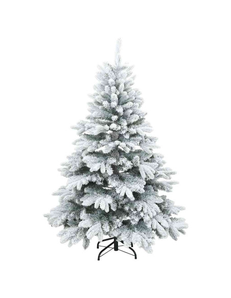 Albero di Natale artificiale con 150 LED Verde 120 cm PE e PVC