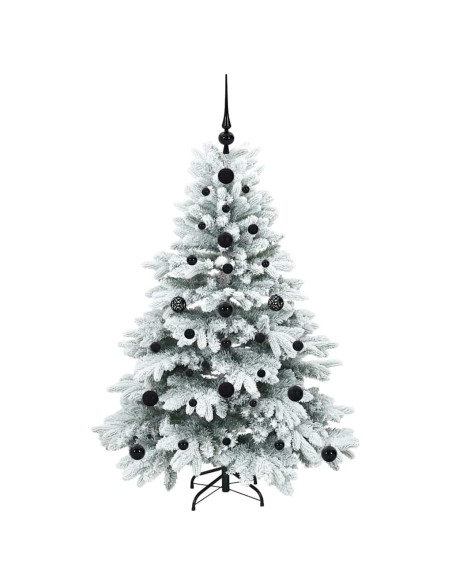 Albero di Natale artificiale con 150 LED Verde 120 cm PE e PVC