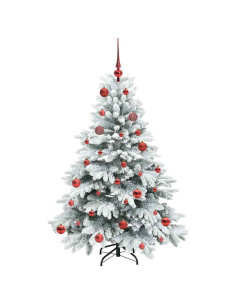 Albero di Natale artificiale con 150 LED Verde 150 cm PE e PVC