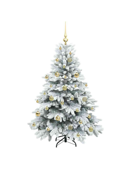 Albero di Natale artificiale con 150 LED Verde 150 cm PE e PVC
