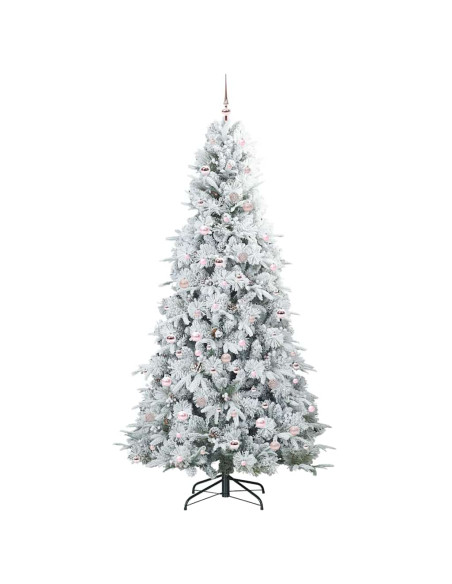 Albero di Natale Artificiale con Rami Pieghevoli Verde 240 cm