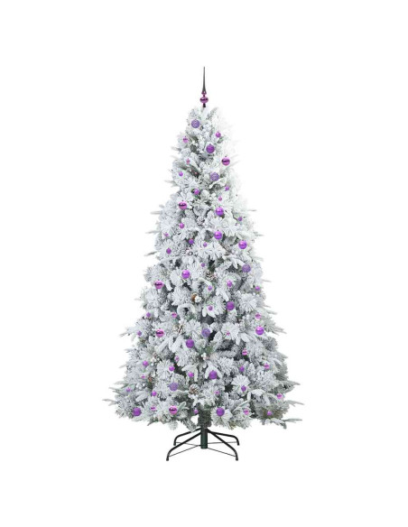 Albero di Natale Artificiale con Rami Pieghevoli Verde 240 cm