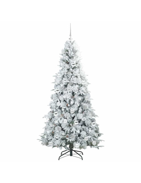 Albero di Natale Artificiale con Rami Pieghevoli Verde 180 cm