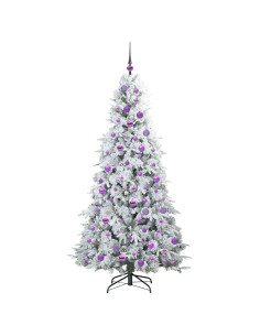 Albero di Natale Artificiale con Rami Pieghevoli Verde 180 cm